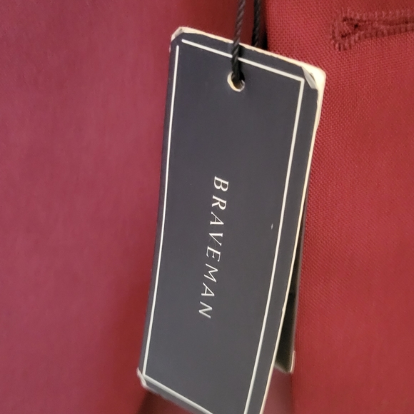 Men's Braveman Burgundy Blazer Jacket Size 40R/34W - Picture 4 of 10